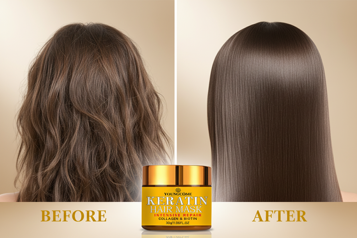 LuxeRevive™  4-in-1 Biotin & Keratin Total Recovery Mask
