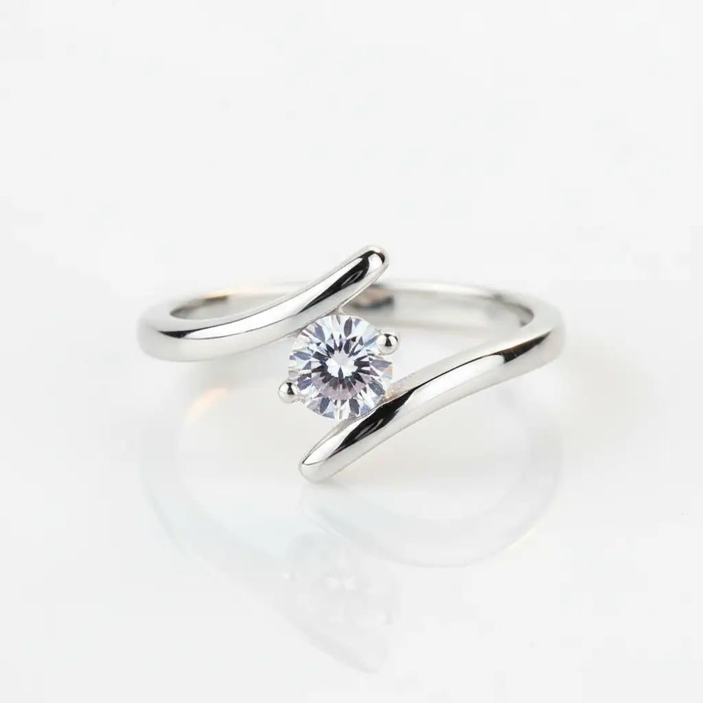 Elegant S925 Silver Wedding Ring