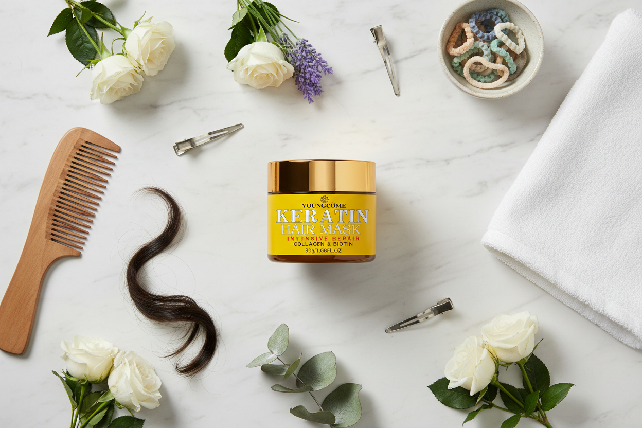 LuxeRevive™  4-in-1 Biotin & Keratin Total Recovery Mask
