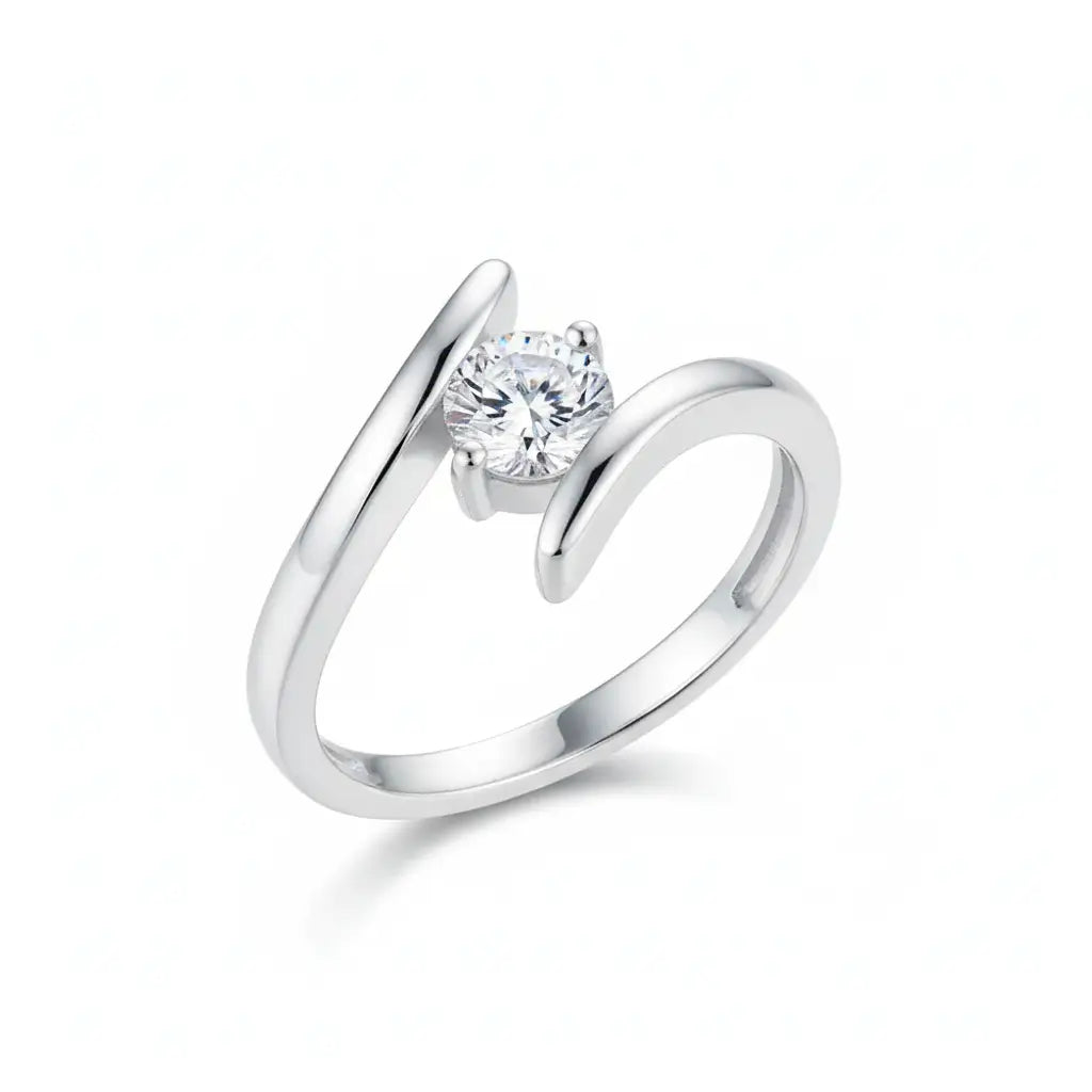 Elegant S925 Silver Wedding Ring