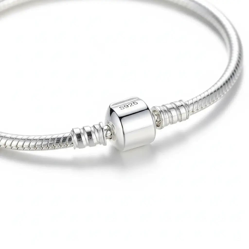 925 Silver Snake Bone Bracelet