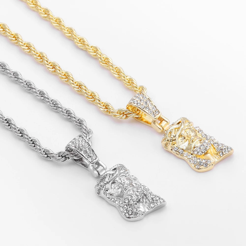 Crown of Luxury" studded necklace