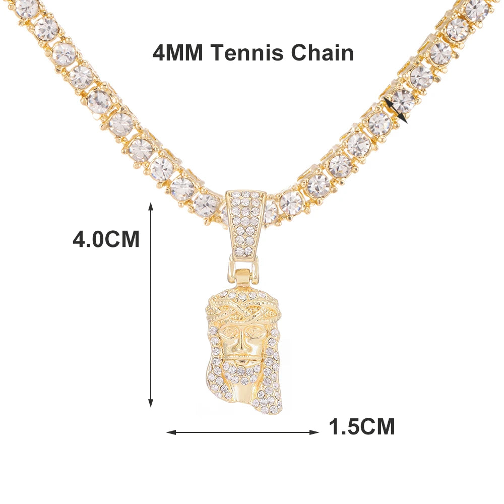 Crown of Luxury" studded necklace