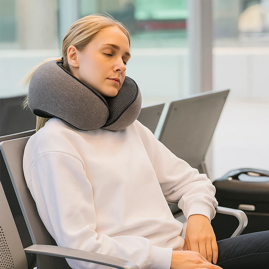 Memory Foam Travel Neck Pillow