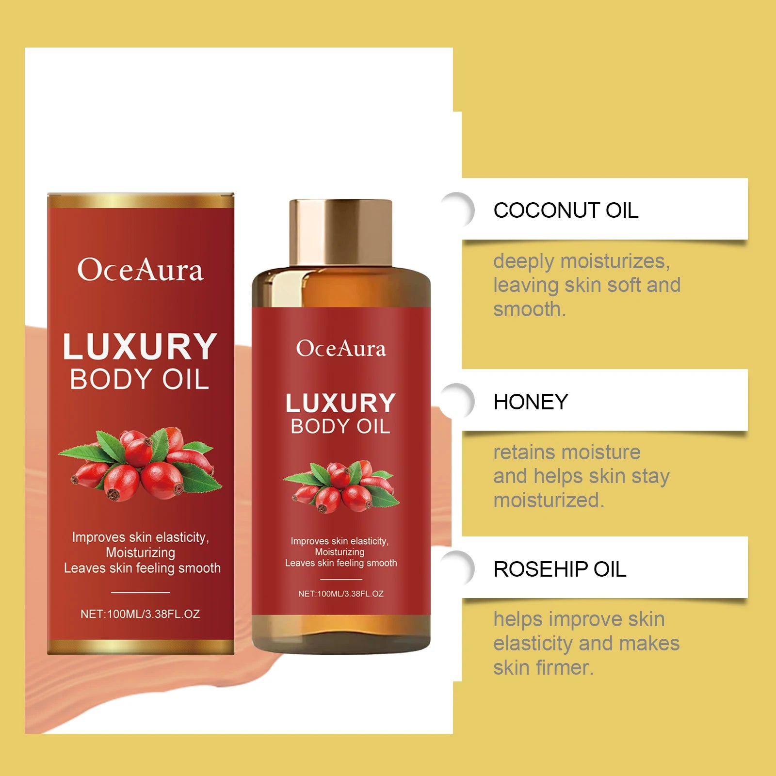 Rosehip Skin Tightening Body Oil
