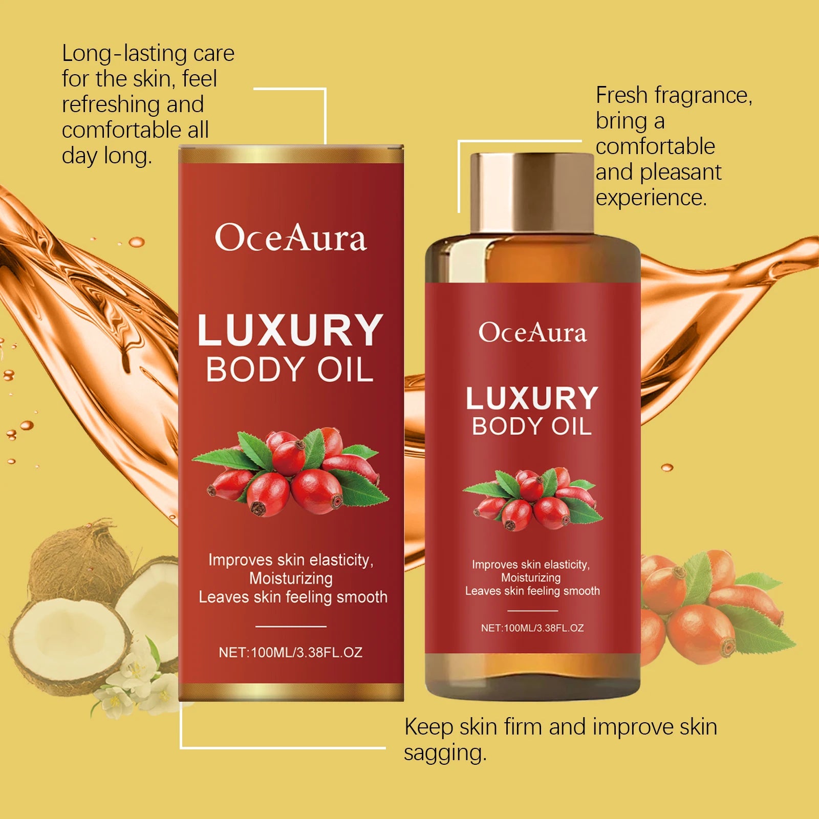 Rosehip Skin Tightening Body Oil