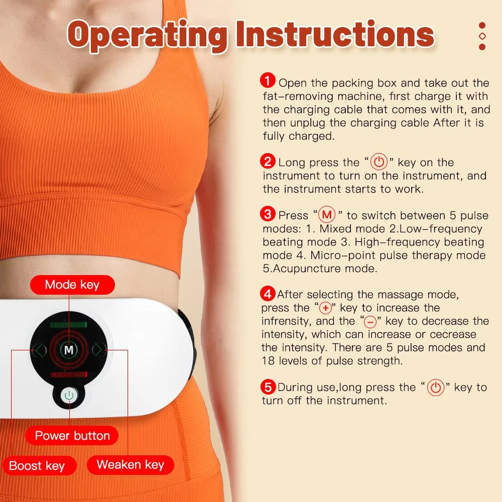 Electric Abdominal Slimming Massage Belt