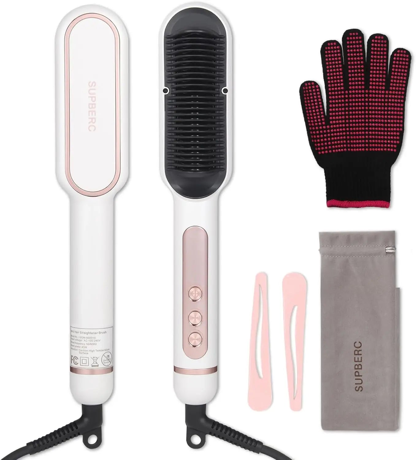 Fast Heating Ionic Hair Straightener Brush