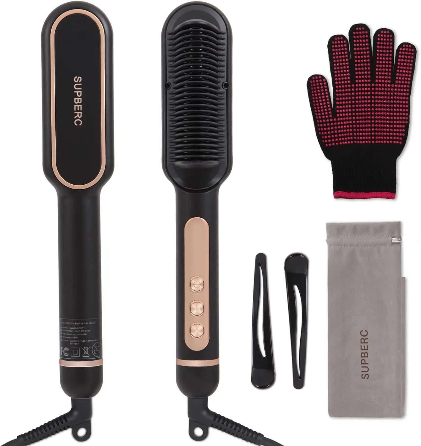 Fast Heating Ionic Hair Straightener Brush