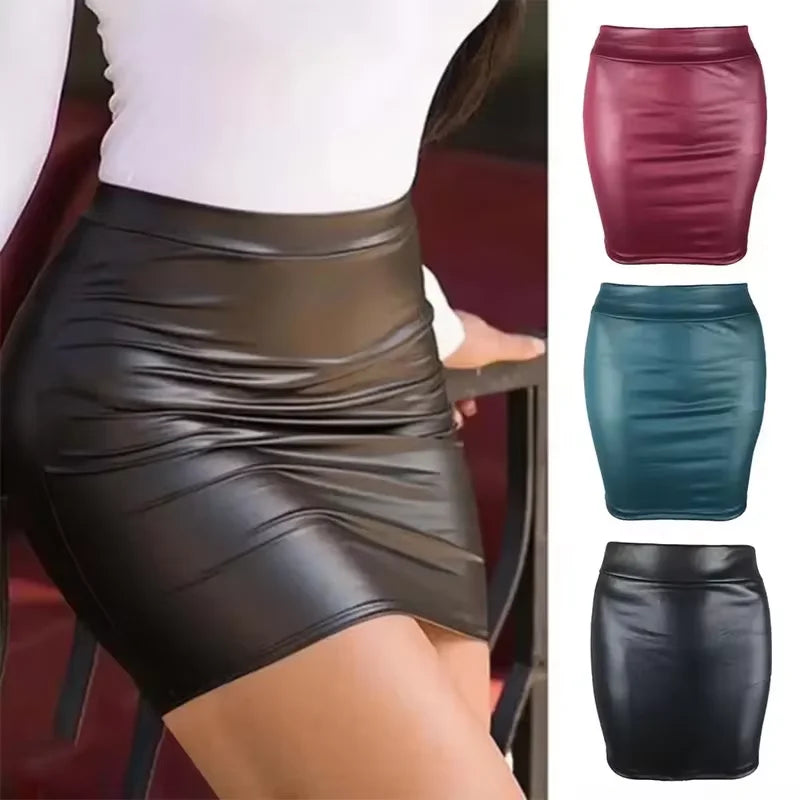 "ElegantCurve™ High-Waist Bodycon Mini Skirt – Chic Vintage Style for Office & Party"