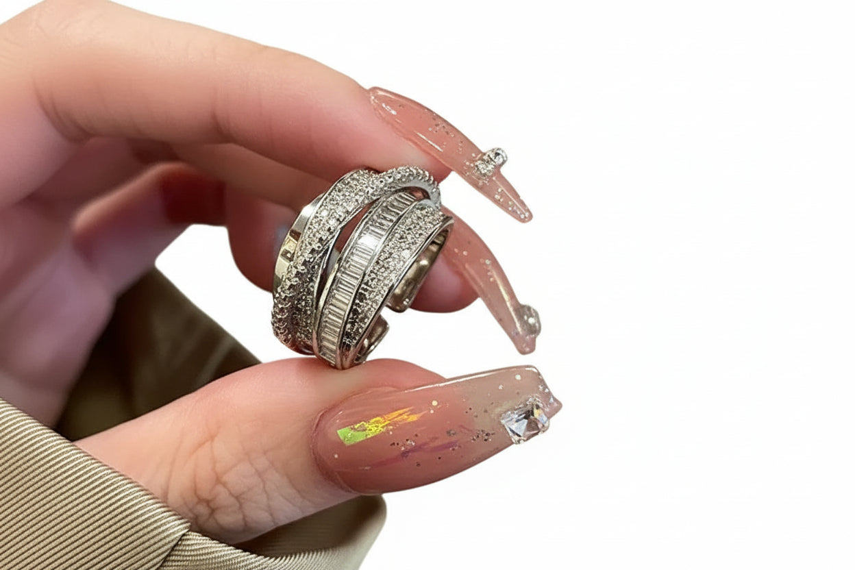 Sophisticate Open Inlay Ring