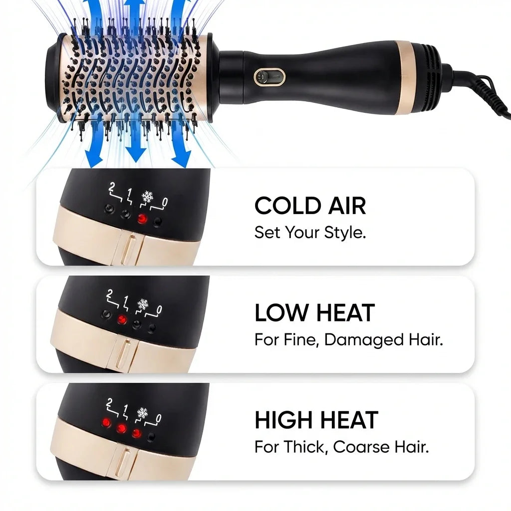 4-In-1 Hair Dryer Styling Brush