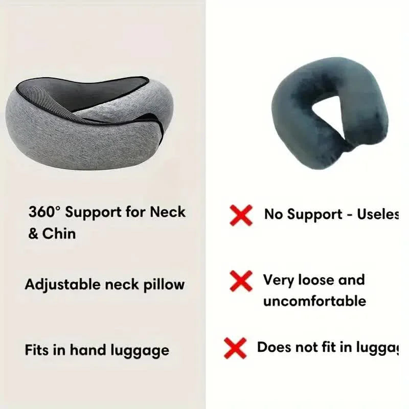 Memory Foam Travel Neck Pillow