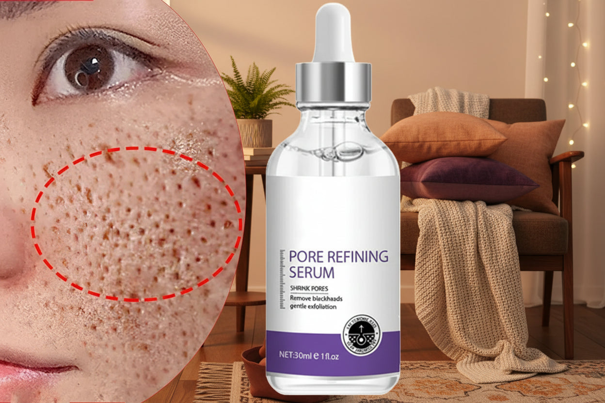 Pore refining facial serum with retinol and niacinamide for smooth skin