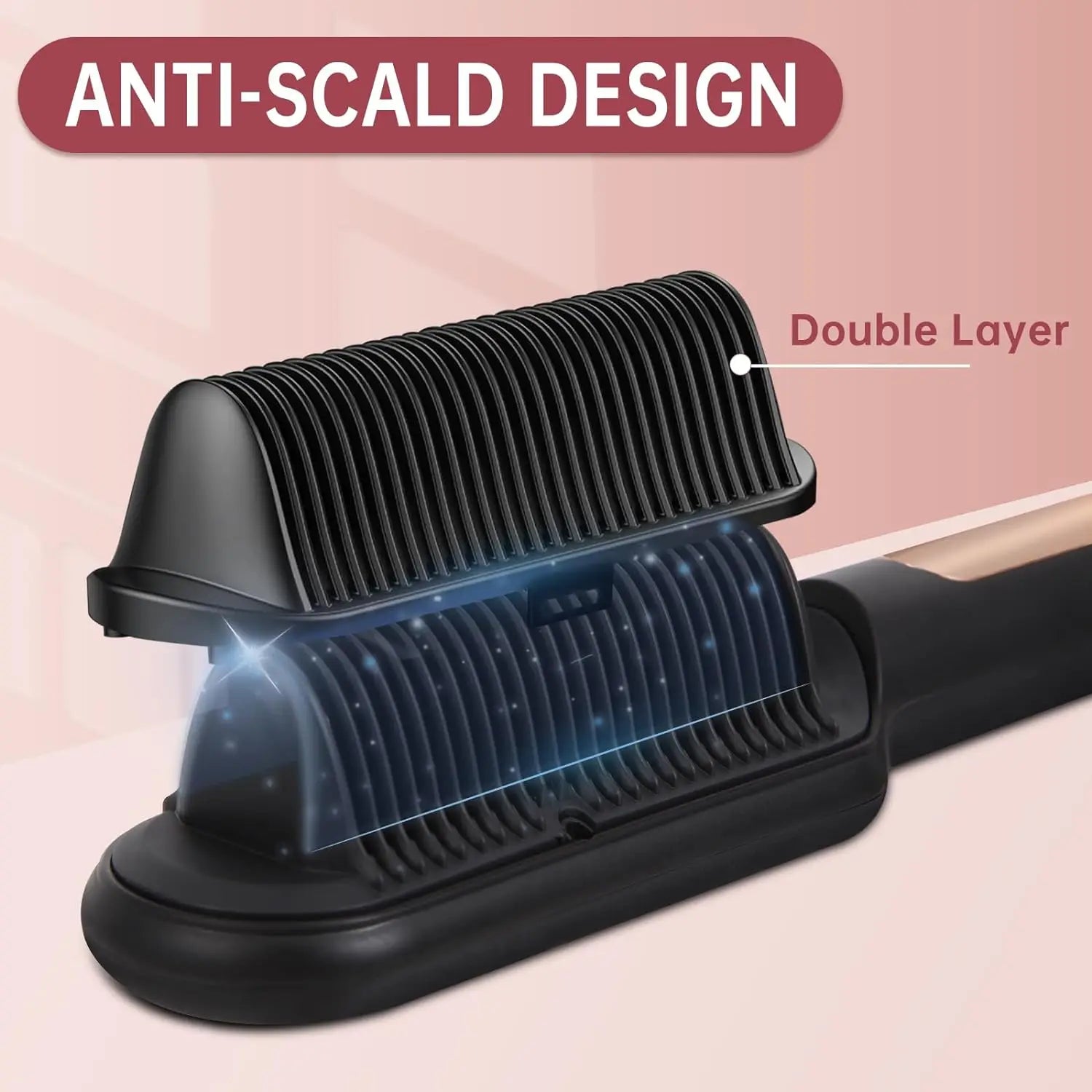 Fast Heating Ionic Hair Straightener Brush